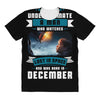 Never Underestimate A Man Who Watches Lost in Space And Was Born in De All Over Women's T-shirt