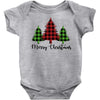 lumberjack tree merry christmas Baby Bodysuit