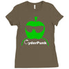cider (cyder cyber) punk drinking apple west country rough scrumpy Ladies Fitted T-Shirt