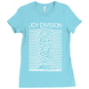 joy division unknown pleasures rock band Ladies Fitted T-Shirt