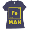 chemical element for iron man Ladies Fitted T-Shirt