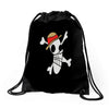 melted logo Drawstring Bags