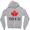 canada fuckin eh Zipper Hoodie