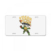 vegan pizza power License Plate
