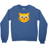 cat yellow Crewneck Sweatshirt