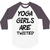 yoga girls are twisted 3/4 Sleeve Shirt