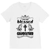 I Am One Blessed Grandfather V-Neck Tee