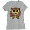 mr. owl Ladies Fitted T-Shirt