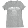 Smartass December Girl Ladies Fitted T-Shirt