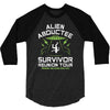 alien abductee survivor tour ufo nerd geek comic funny 3/4 Sleeve Shirt