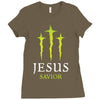 Jesus Savior Ladies Fitted T-Shirt