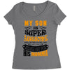 My Son Is Super Awesome His Momma Women's Triblend Scoop T-shirt