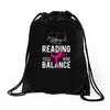 Reading Yoga Wine Balance Drawstring Bags