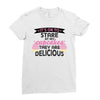 it' ok to stare at my cupcakes they are delicious Ladies Fitted T-Shirt