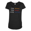 mommy daddy harrison baby name Maternity Scoop Neck T-shirt