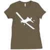 decal cal fire airplan Ladies Fitted T-Shirt