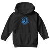 bass clef in blue Youth Hoodie
