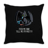 feed me and tell me i'm pretty Throw Pillow