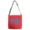 paradise garage sign Adjustable Strap Totes