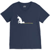 unicorn scooting on the floor V-Neck Tee