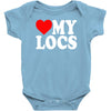 love my locs Baby Bodysuit
