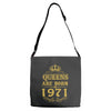 queens are born in 1971 Adjustable Strap Totes