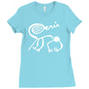 marca peru nazca lines monkey Ladies Fitted T-Shirt