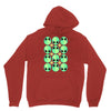 sad alien and daisy nineties grunge pattern Unisex Hoodie