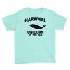 narwhal whale Youth Tee