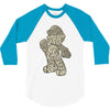 mario text 3/4 Sleeve Shirt