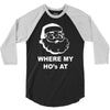 where my hoes 3/4 Sleeve Shirt