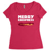 merry crispness Women's Triblend Scoop T-shirt