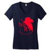 neon genesis evangelion anime nerv logo Women's V-Neck T-Shirt