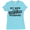 awesome husband Ladies Fitted T-Shirt