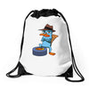 perry agent p Drawstring Bags