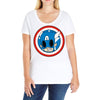 angry captain Ladies Curvy T-Shirt