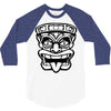 tiki mask hawaiian 3/4 Sleeve Shirt