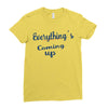 everythings coming up Ladies Fitted T-Shirt