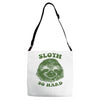 sloth so hard Adjustable Strap Totes
