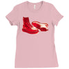 red skinhead bovver boots ideal birthday gift or present Ladies Fitted T-Shirt