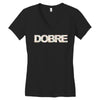 Dobre Floral T-Shirt Design Women's V-Neck T-Shirt