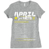 April Girl Facts Taurus Ladies Fitted T-Shirt