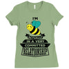 I Am Bee Actually In A Very Commited Relationship Ladies Fitted T-Shirt