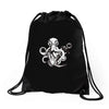 pirate octopus Drawstring Bags