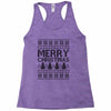 ugly merry christmas Racerback Tank
