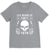 Life Begins at Forty 1978 the Birth of Legends V-Neck Tee