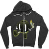 self destruction Zipper Hoodie