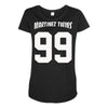 martinez twins Maternity Scoop Neck T-shirt