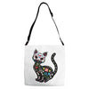 loco coco skul cat Adjustable Strap Totes