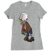 plant vs zombie Ladies Fitted T-Shirt